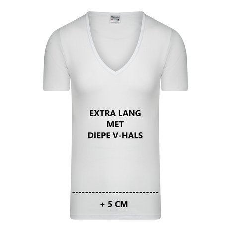 Beeren Heren T-shirt M3000 Diepe V-hals E.L