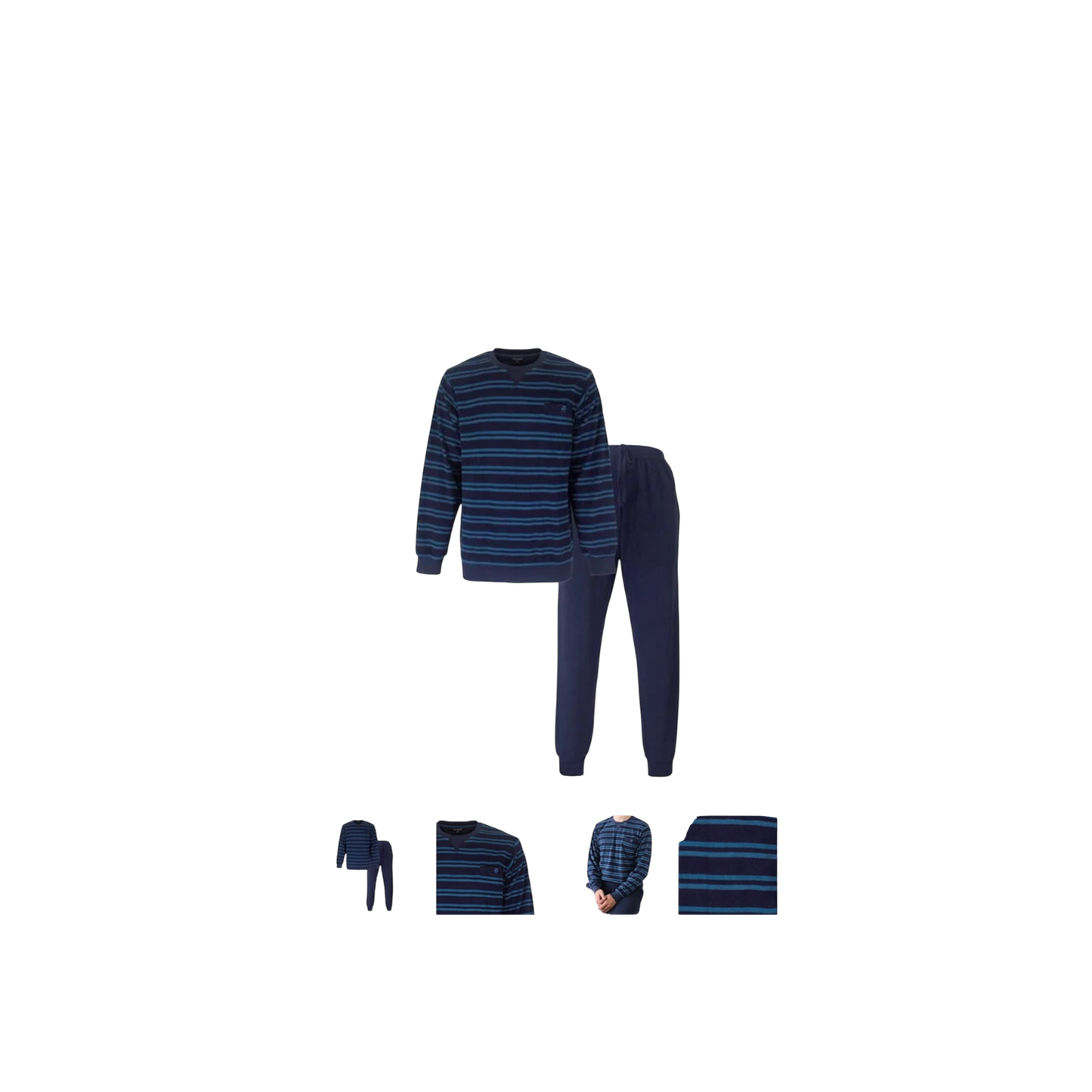 Heren Pyjama Badstof